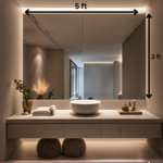 Directsun 3 x 5 feet Frameless Mirror - Modern & Minimalist Design