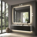Direct Sun Beauty Mirror - 4 ft x 3 ft with LED Backlighting