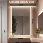 Direct Sun Beauty Biggest Mirror - 8ft x 4ft with LED Backlighting