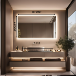 Direct Sun Beauty Biggest Mirror - 4ft x 8ft with LED Backlighting Many sizes available