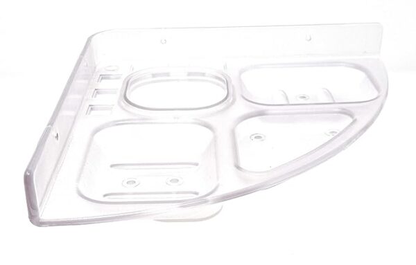 Poly World 5 in One Toothpaste, Toothbrush and Double Soap Dish Holder Transparent Unbreakable (1) - Image 2