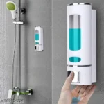 White Soap Dispenser Sanitizer Dispenser Lotion Gel Dispenser Wall Mounted Liquid Soap Handwash Dispenser for Bathroom Kitchen