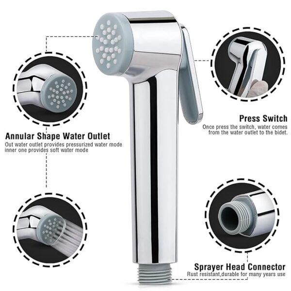 (ABS) Health Faucet Chrome Finish - Image 3